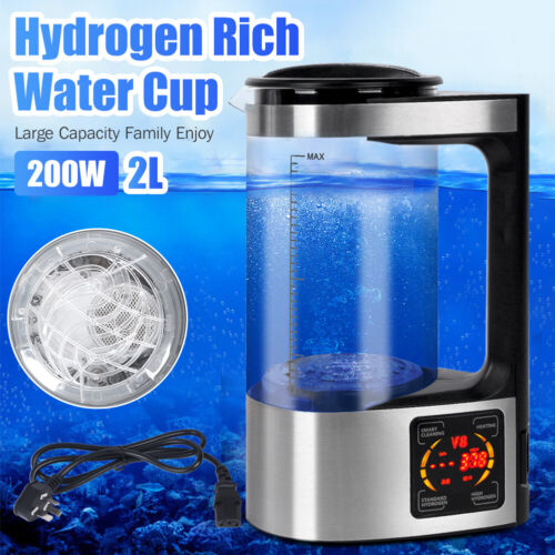 Home Electric Hydrogen Rich Alkaline Water Ionizer Generator Machine Kettle/2L - Picture 3 of 15