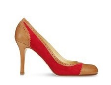 KATE SPADE NEW YORK AUTH $399 Women's Brown and Red Leather Kelley Pump Size 6