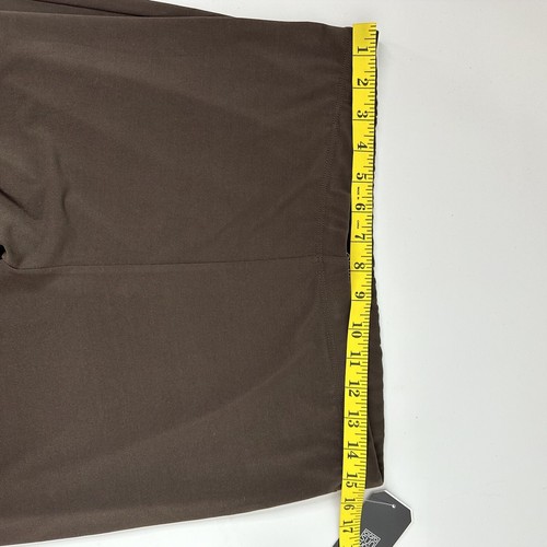 Clara Sun Woo Pants Womens Medium Brown Pull On Straight Leg Career Stretch NWT - Picture 9 of 13