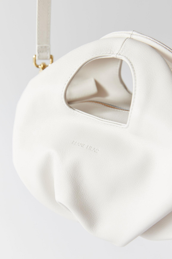 BLAME LILAC Butter Mini Mini Handbag Leather Off White Gold