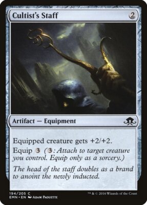 4x Cultist's Staff - NM - Shadows over Innistrad Block SPARROW MAGIC