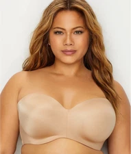 CURVY COUTURE Bombshell Nude Smooth Multi-Way Uplift Bra, US 42DDD, UK 42E, NWOT
