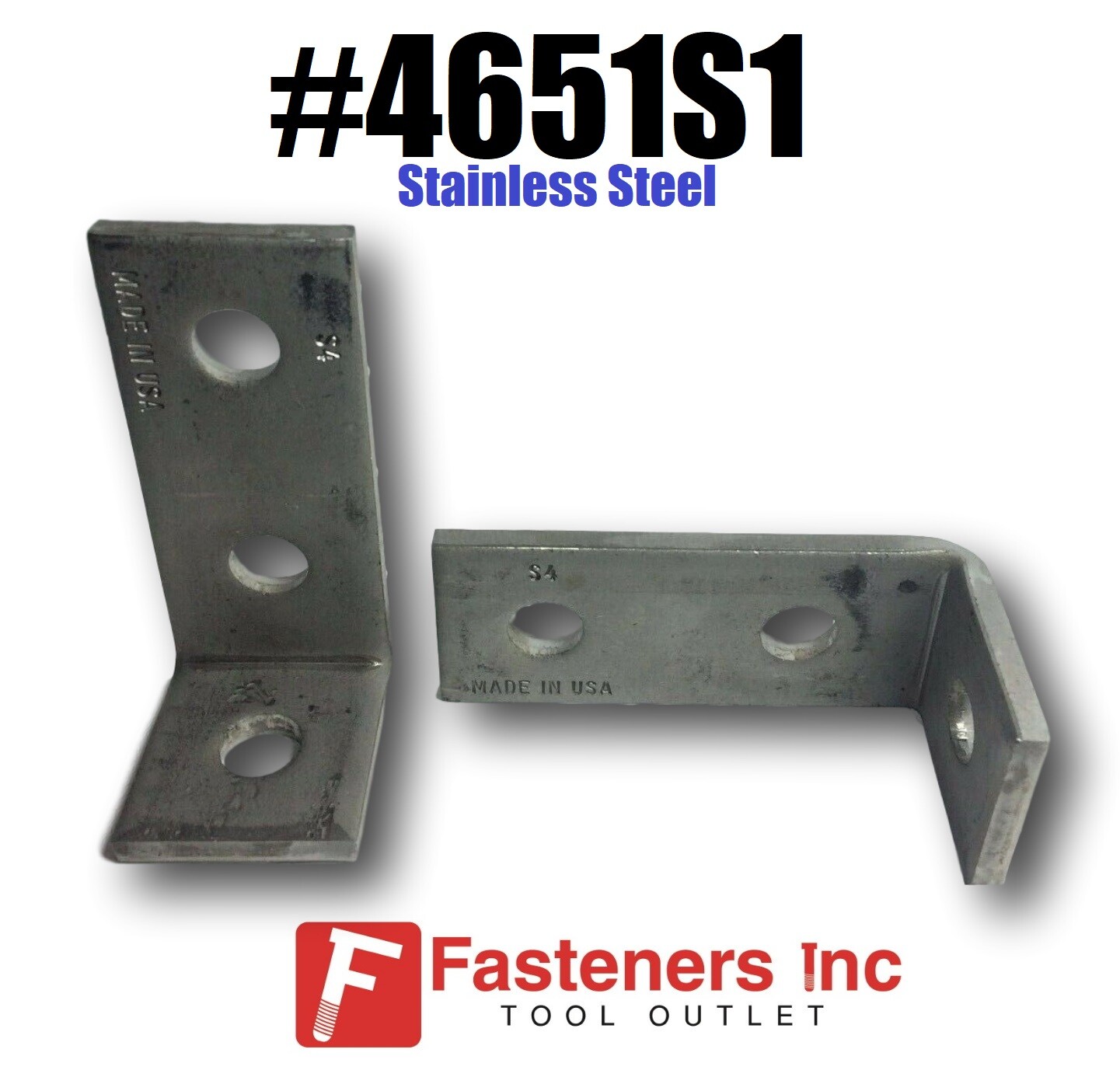 3Hole 90° Stainless Steel Corner Angle for Unistrut Channel (4651S1