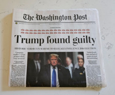 The Washington Post Trump Found Guilty Newspaper May 31, 2024 5-31-2024 new