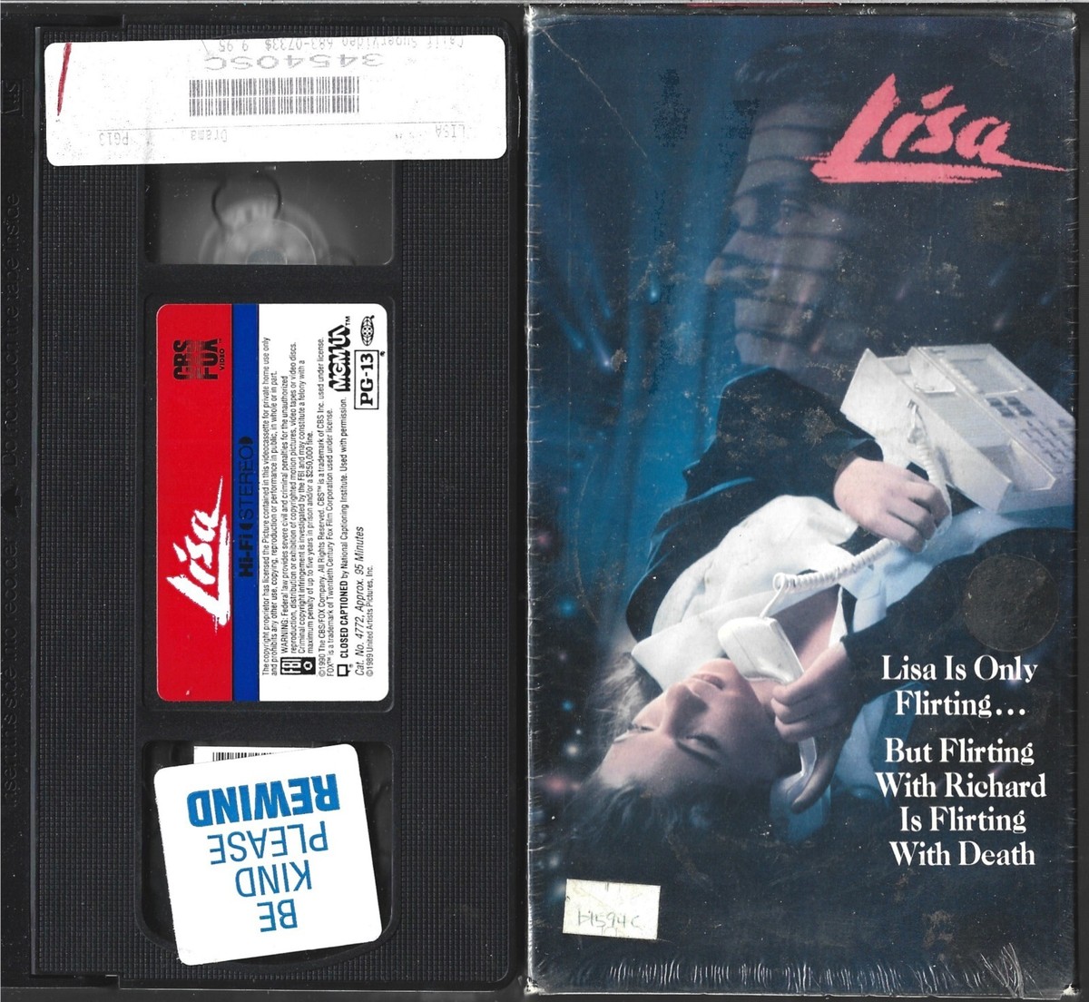 LISA VHS VIDEO TAPE (1990) CHERYL LADD, GARY SHERMAN, $3.95 FLAT