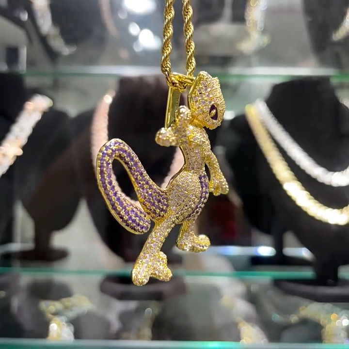 Ciondolo Con Cartone Animato Hip Hop Con La Catena Cubana Miami 13mm - Foto 8