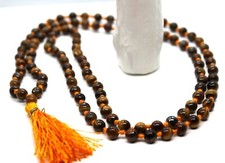 Tigers Eye Mala Beads Grade A 108 Necklace Bracelet Meditation Prayer Yoga Reiki