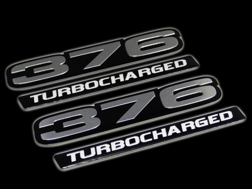 VMS 2 CHEVY 376 CI TURBOCHARGED ENGINE SMALL BLOCK ALUMINUM EMBLEM ...