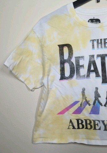 The Beatles Abbey Road Tie-Dye Womens Shirt Sleeve Graphic T-shirt Size M - Picture 3 of 8