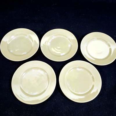 Vintage Japan Made Set of 5 Small Salad Appetizer Plates White 4'' Unbranded