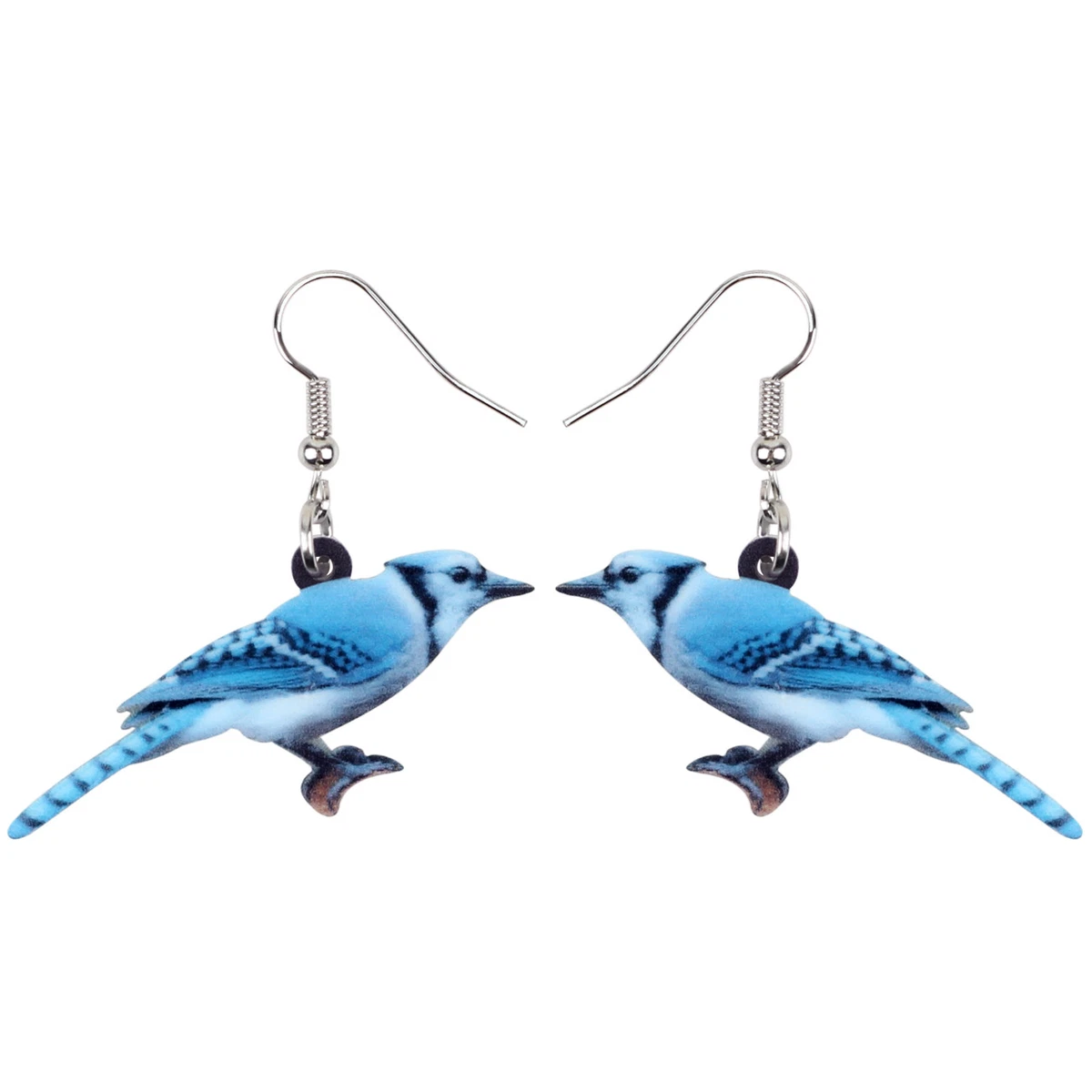 Acrylic Sweet Blue Jay Bird Earrings Dangle Drop Fashion Trendy North  America Animal Jewelry For Women Girls Teens Gift | Wish