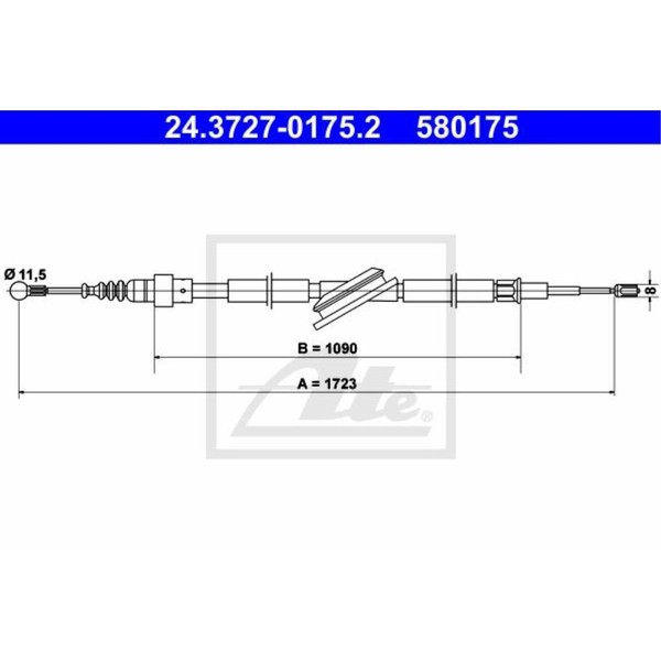 ATE Handbremsseil Bremsseil Hinten FüR Skoda Octavia I Combi VW Golf IV-image