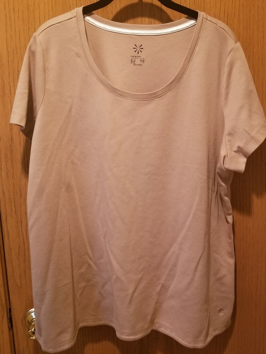 2x Isaac Mizrah Tan Short Sleeve Excellent Condition | eBay