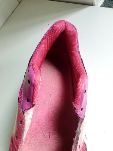 ASICS GEL-ROCKET WOMEN NETBALL BADMINTON INDOOR TRAINERS WHITE/PINK UK 9 EU 43.5 - Picture 9 of 11