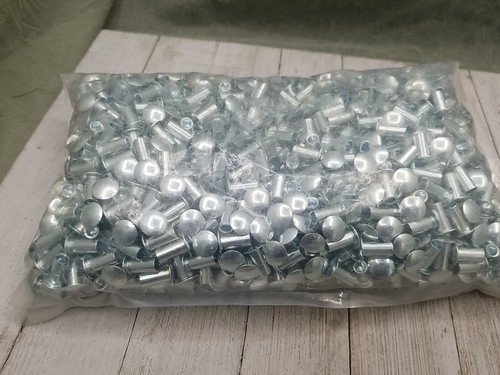 625 Stück RIV0025 050 Halbrohrniete, ovaler Kopf 1/4 Zoll Durchmesser 1/2 Zoll L .437 HD - Bild 4 von 4