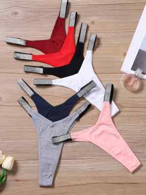 7pcs Women's Mixed Color Low Waist Tanga Panties   Soft, Breathable Cheeky Fit