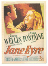 VINTAGE REPRODUCTION ADVERTISING POSTCARD JANE EYRE MOVIE POSTER ORSON WELLES