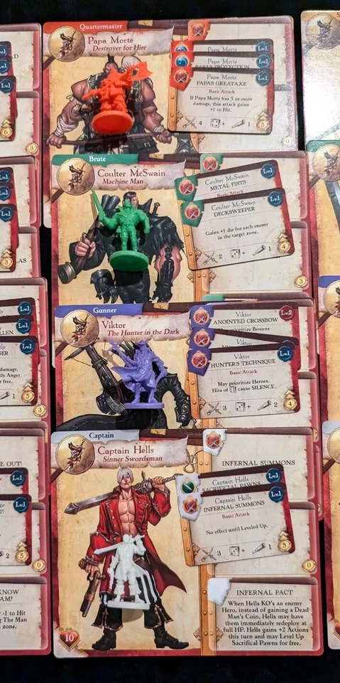 Rum and Bones: Second Tide Mercenaries Promo Sets #3 & #4 And Captains Set CMON - Image 3 of 4