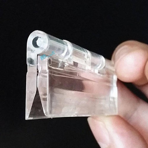 Plastic Clear Acrylic Folding Hinges Plexiglass Cabinet Hinges Doors Window Home - Picture 9 of 10