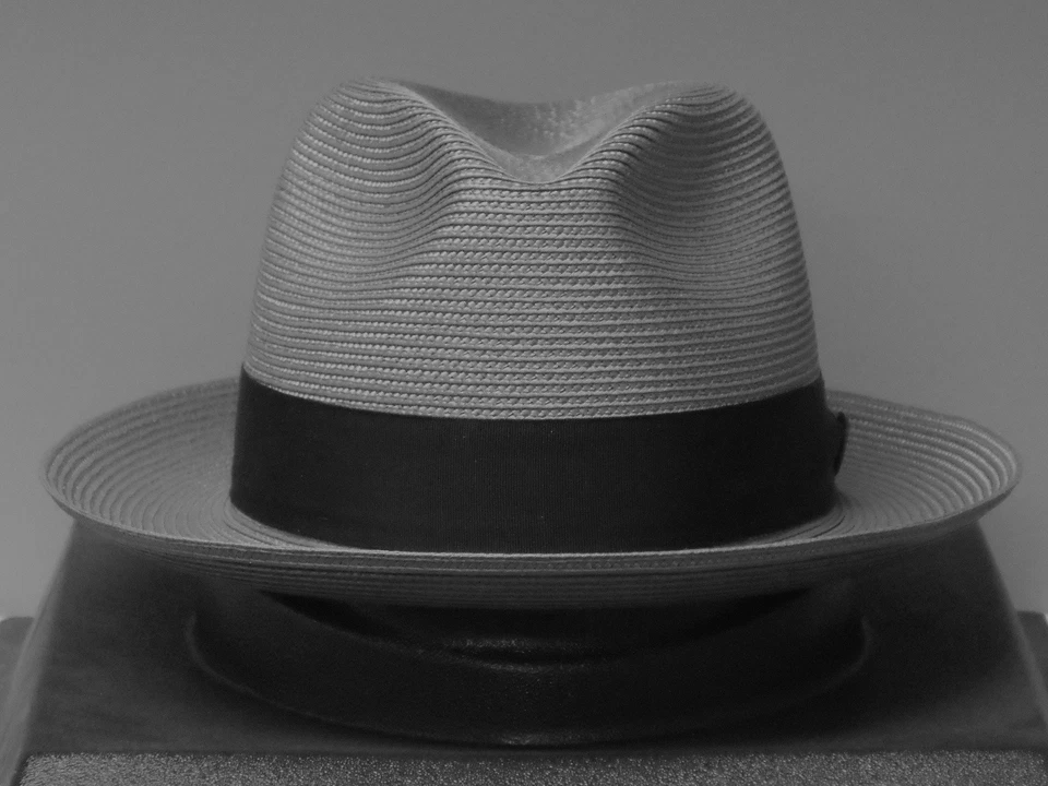 SOMBRERO FEDORA DE PAJA DOBBS ROSEBUD FLORENTINO MILAN Foto 2 de 3