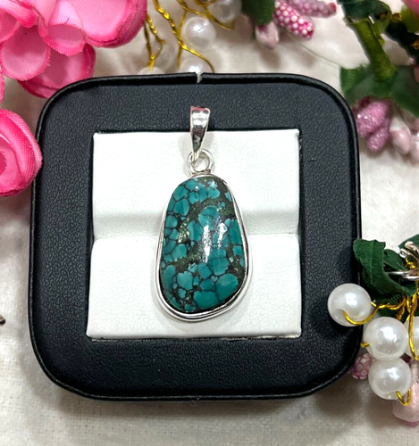 Collier Pendentif PIARA En Argent 925 Avec Pierre Précieuse - Cordon Coton Réglable - 3