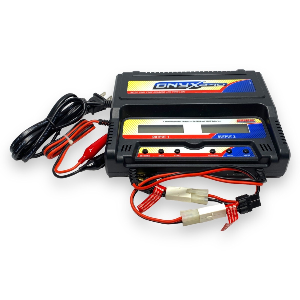 Duratrax Onyx 240 AC/DC Dual Battery Charger for NiCd NiMH TESTED