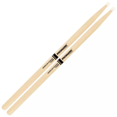 Promark TX2BN American Hickory 2B Nylon Tip Drumsticks