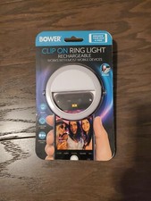 Bower Clip on Ring light-color white