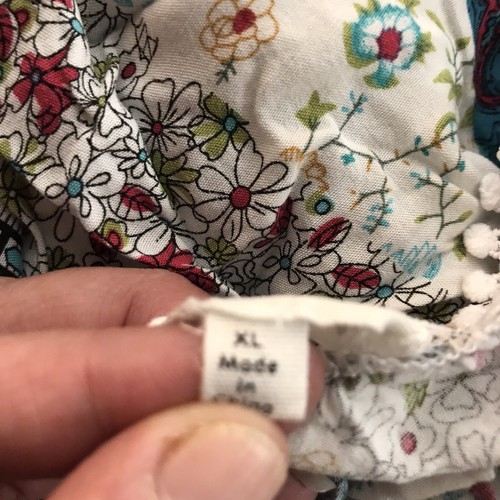 Kindred Multi Floral 100 % Viskose Empire Taille Midikleid Damen Größe XL - Bild 11 von 12