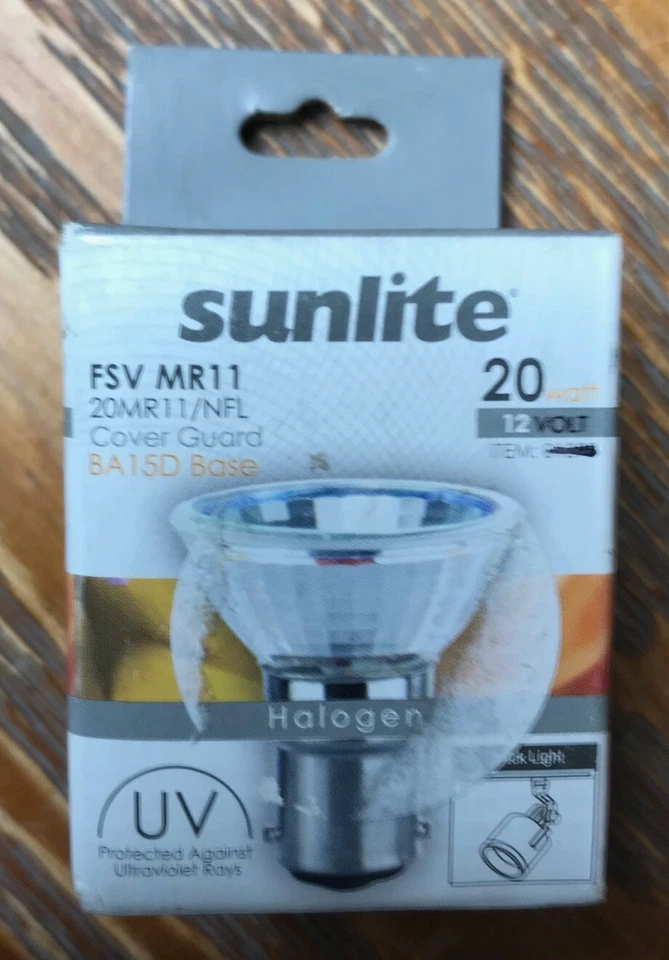 Sunlite 20 Watt 12 Volt FSV MR11/CG/DC/NFL/12V UV Lamp NEW - Image 3 of 4