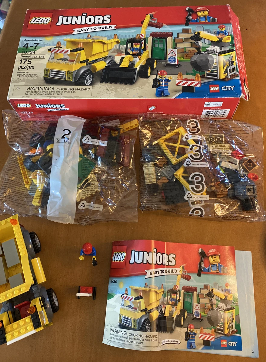 Lego Juniors 10734 Demolition Site Construction Set Complete