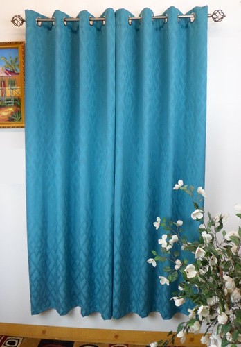 Adrian 54" X 84" Woven Window Curtain with Metal Grommets by Stylemaster® - Picture 3 of 21