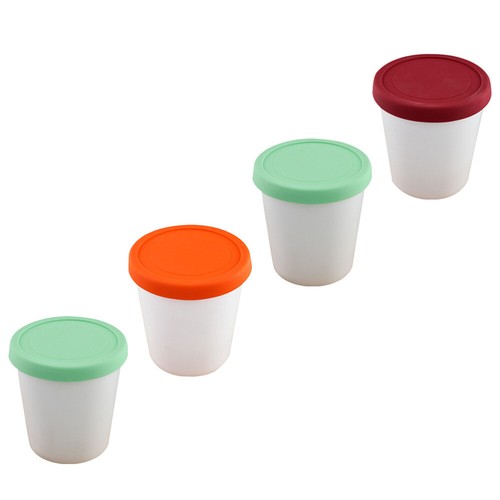 4Pcs Ice Cream Box Ice Cream Pots Sorbet Storage Freezer Container - Picture 11 of 12