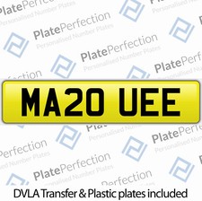MA20 UEE MARQUEE RENT TENT RENTAL CHERISHED PRIVATE NUMBER PLATE DVLA REG