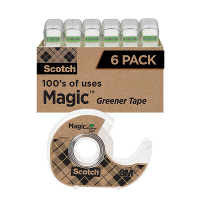 Scotch  Magic Greener Tape 6123, 3/4 in x 600 in (19 mm x 15,2 m)