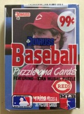 1988 Donruss Cello Card Pack Tom Browning Reds (Top) Marvell Wynne Padres (Back)