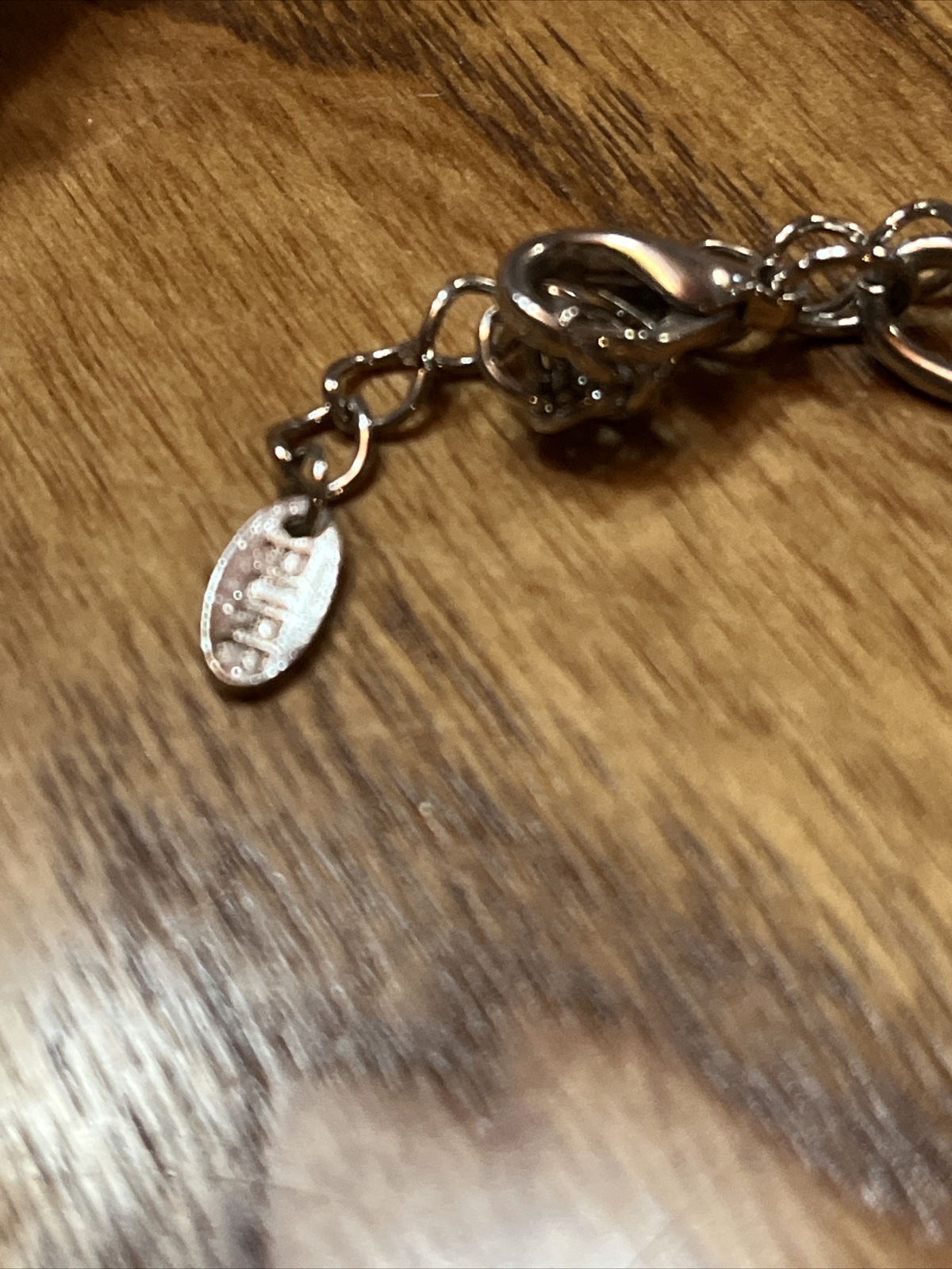 Silver Tone Circle Bubble Links Statement 2-stran… - image 3