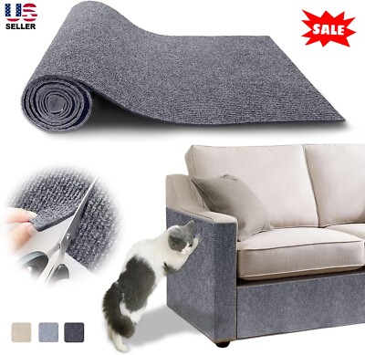 Climbing Cat Scratching Mat Trimmable Cat Scratcher Carpet Pads Self-Adhesive US