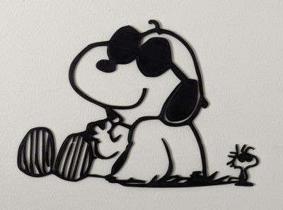 Snoopy Relaxing Peanuts Charlie Brown Wall Art 3d Print