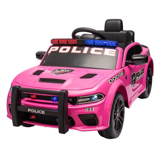 ミニカー Dodge Police Car Ride-On Toy Dodge Police Car 12V Ride On Toy Battery Powered Patrol Vehicle