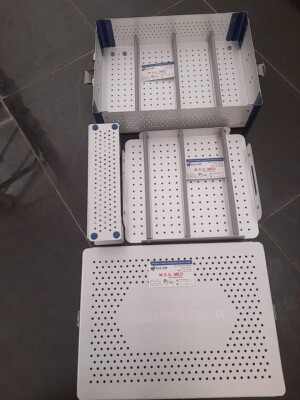 Professional Empty Instrument Tray Almunium Empty Surgical Orthopedic Spinal Box