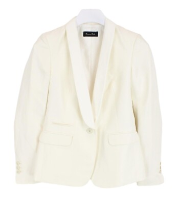 Massimo Dutti 6004 Blazer Women's Single Breasted EU 36 Button