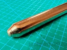 ATS Round Sintered Copper Heat Pipe for Heatsinks, 450mm Long x 9.5mm Diameter