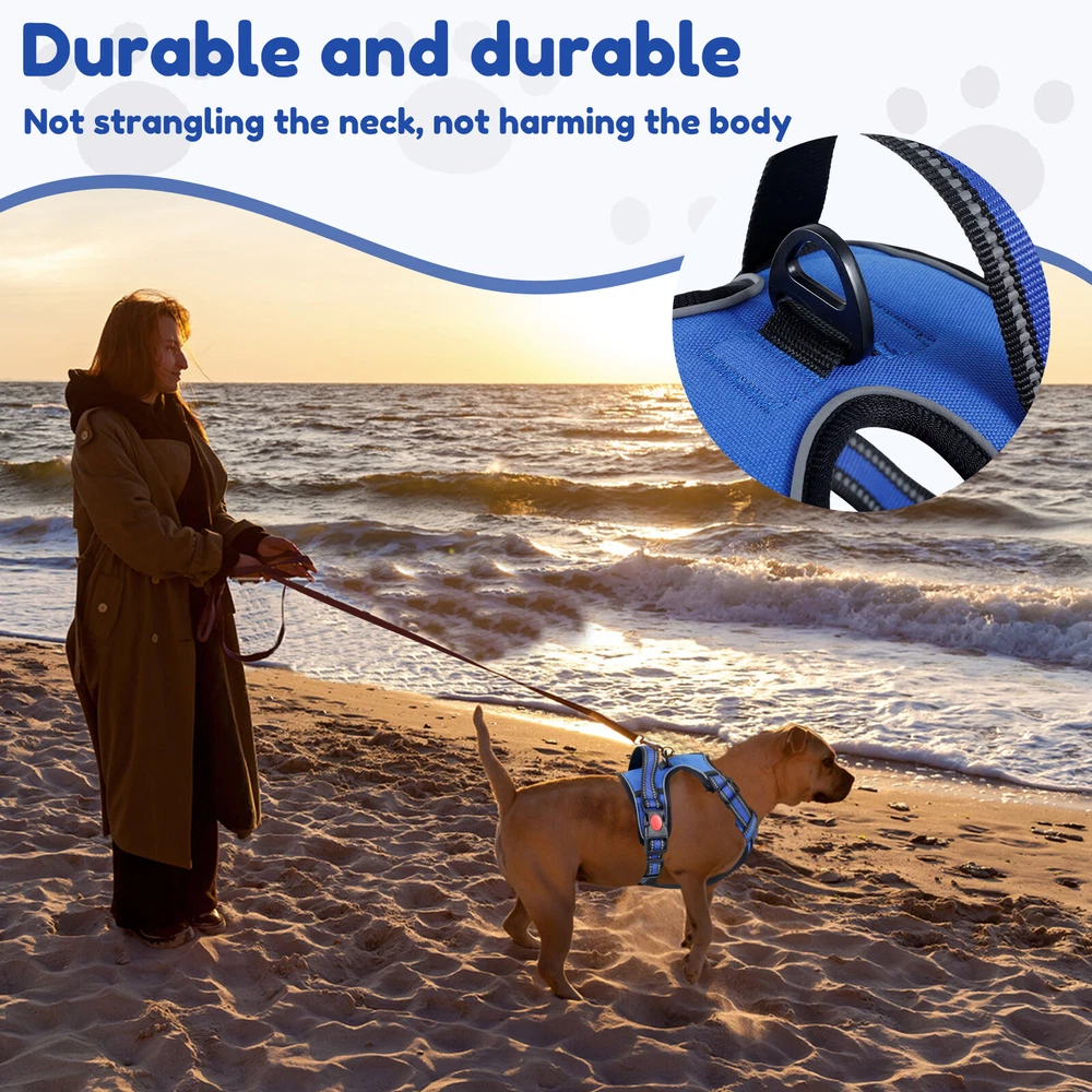 Dog Harness Breathable Mesh No Pull Pet Harness Soft Comfortable Dog Vest FlfUq