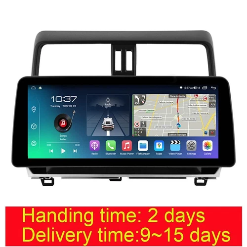 12.3" QLED Android 14 Car Radio For Toyota Land Cruiser Prado 150 2018-2022 64GB