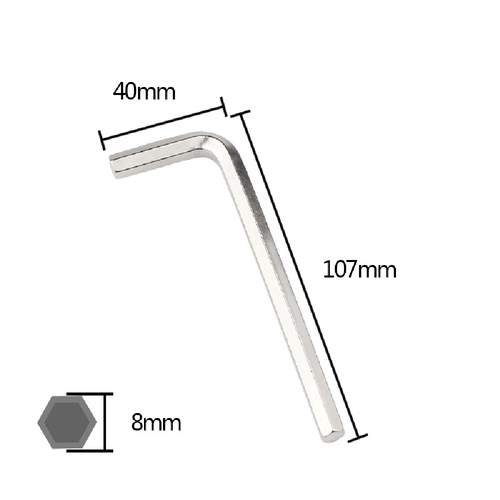 Carbon Steel Nickel Plated L-Shaped Hexagonal Wrench 0.9mm 1.27mm - 10mm 12mm - Picture 22 of 23