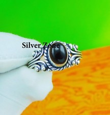 Black Onyx Gemstone 925 Sterling Silver Handmade Jewelry Ring Size 5 to 13