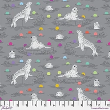 Free Spirit Tula Pink "Graywork" Seal The Deal Shadow *By The Half Yard*