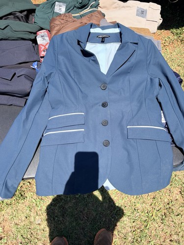 Noel Asmar Show Coat, Turquoise Adult Small