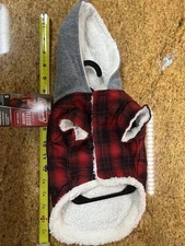 Coleman Brand Buffalo Plaid Dog Hoodie/Jacket Sizes Small